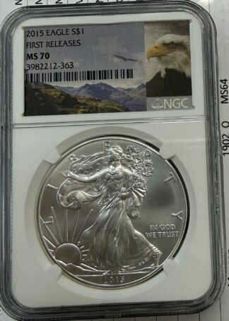 2015 Silver Eagle NGC MS70