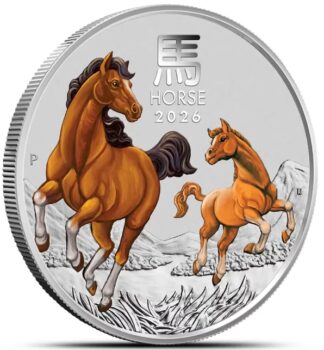 2026 Australia Lunar Year Of The Horse 1OZ .999 Silver - Perth Mint