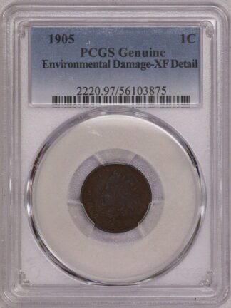 1905 Indian Head Cent PCGS XF Detail Environmentally Damaged