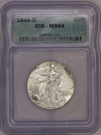 1946 Walking Liberty Half ICG MS64