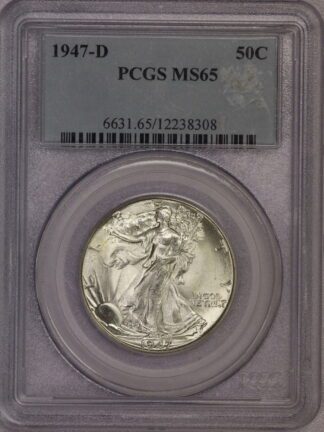 1947-D Walking Liberty Half Dollar PCGS MS65
