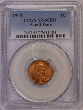 1960 Small Date Lincoln Cent PCGS MS66RD