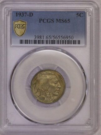 1937-D Buffalo Nickel PCGS MS65