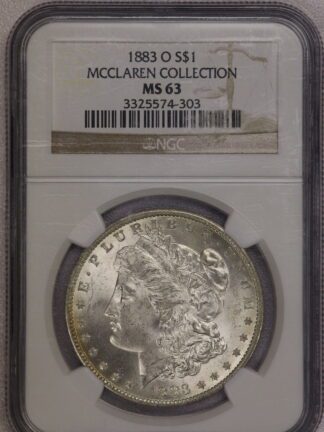 1883-O Morgan Dollar NGC MS63 McLaren Collection