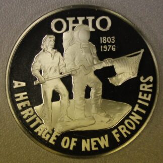 AUCTION-   1976 Ohio State Franklin Mint Sterling Silver Round Weight is 33 Grams