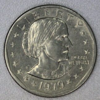 AUCTION-   1979 Wide Rim Susan B Anthony Dollar AU