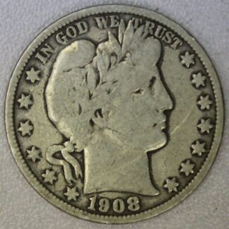 1908-S Barber Half Dollar Very Good
