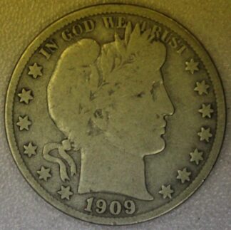 1909-S Barber Half Dollar Very Good