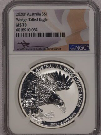 2020P Australia $1 Wedge-Tailed Eagle NGC MS70
