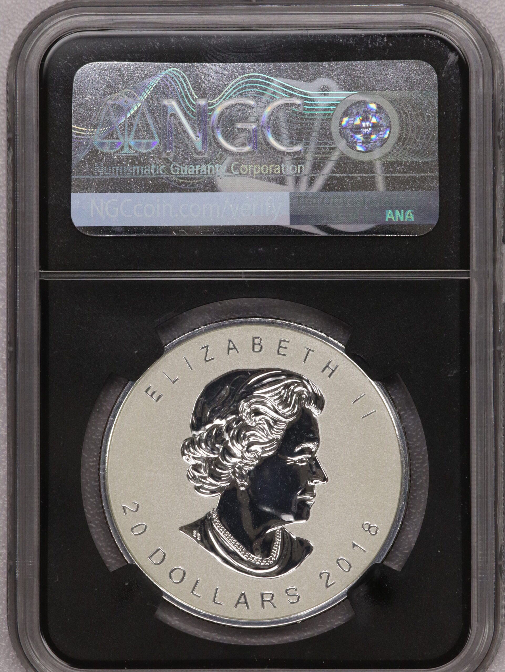2018 Silver $20 Maple Leaf Modified Rev PF70 NGC - Image 3