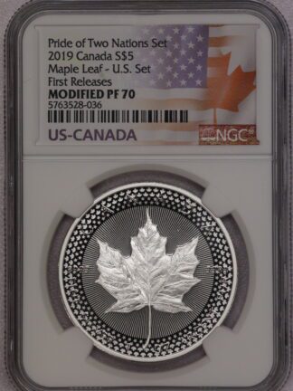 2019 Pride of Two Nations Maple Leaf PF70 NGC