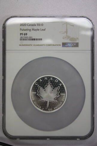 2020 Canada Pulsating Maple Leaf 2 Oz NGC PF69