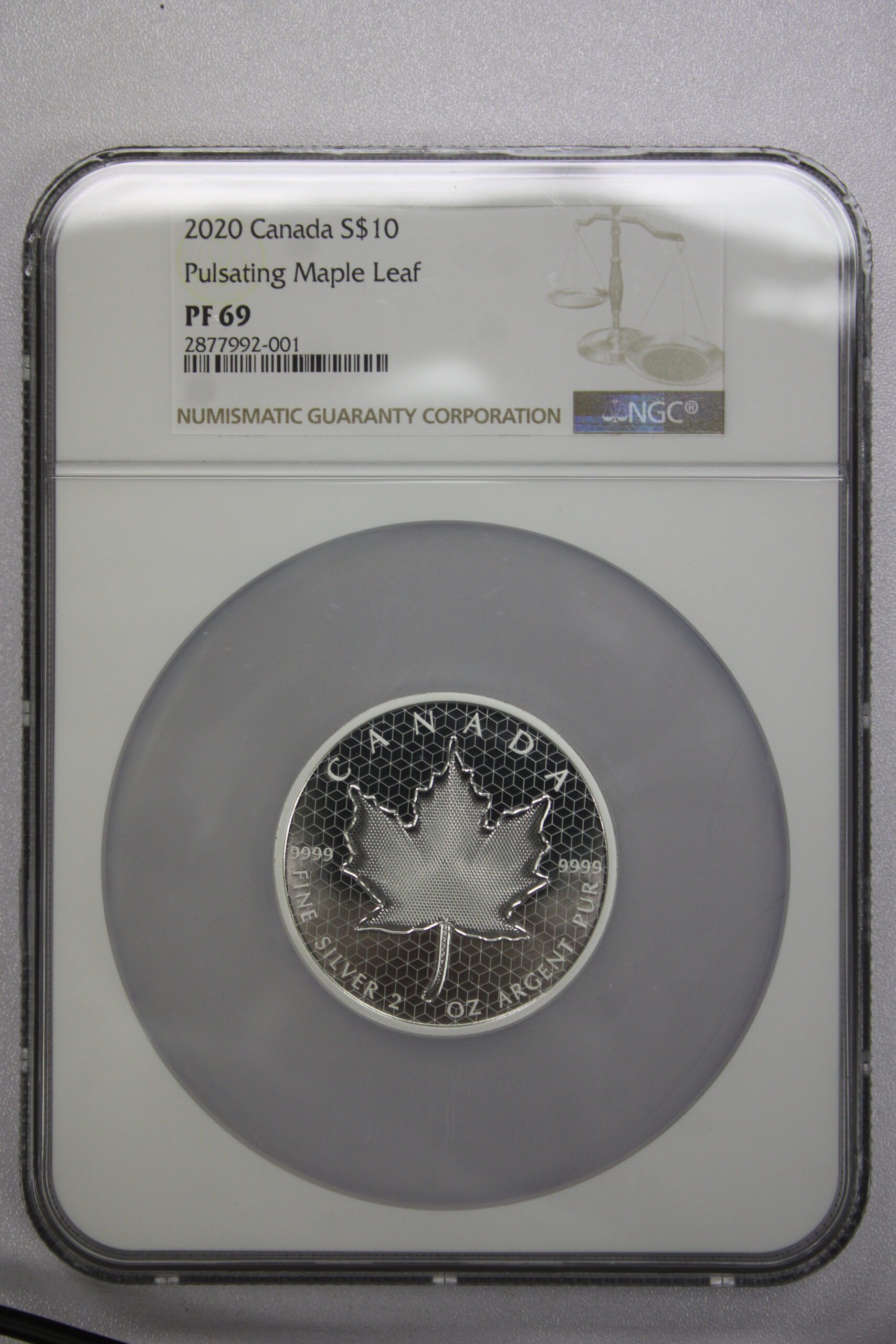 2020 Canada Pulsating Maple Leaf 2 Oz NGC PF69