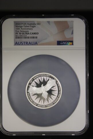 2024  Australian Wedge-Tailed Eagle 3 Oz NGC First Releases PF70 UC
