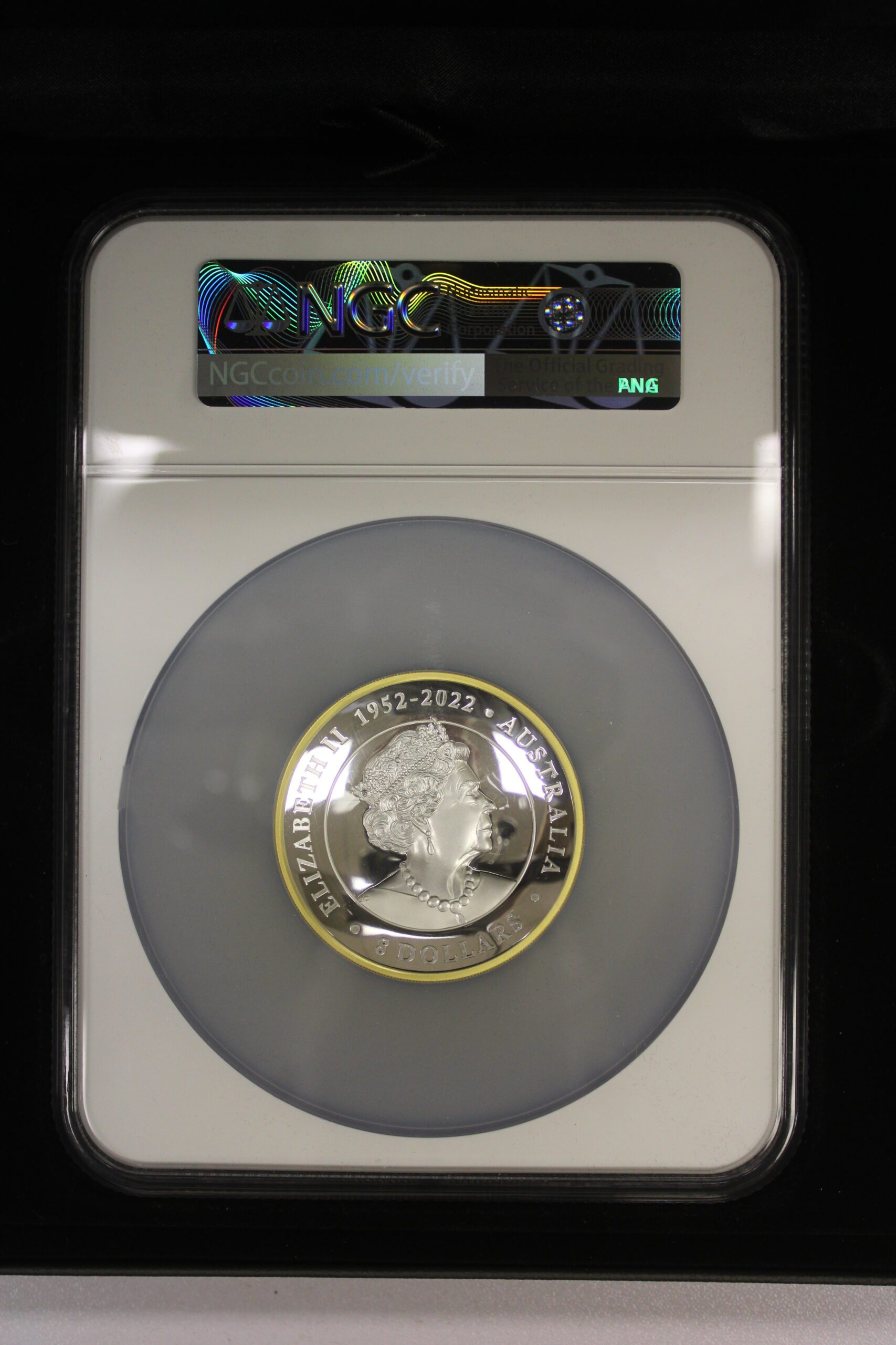 2023 5 oz Australia $8 Wedge-Tailed Eagle High Relief-Gilt FDOI NGC PF70 UC - Image 2