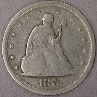 Auction - 1875 S 20 Twenty Cents Seated Liberty