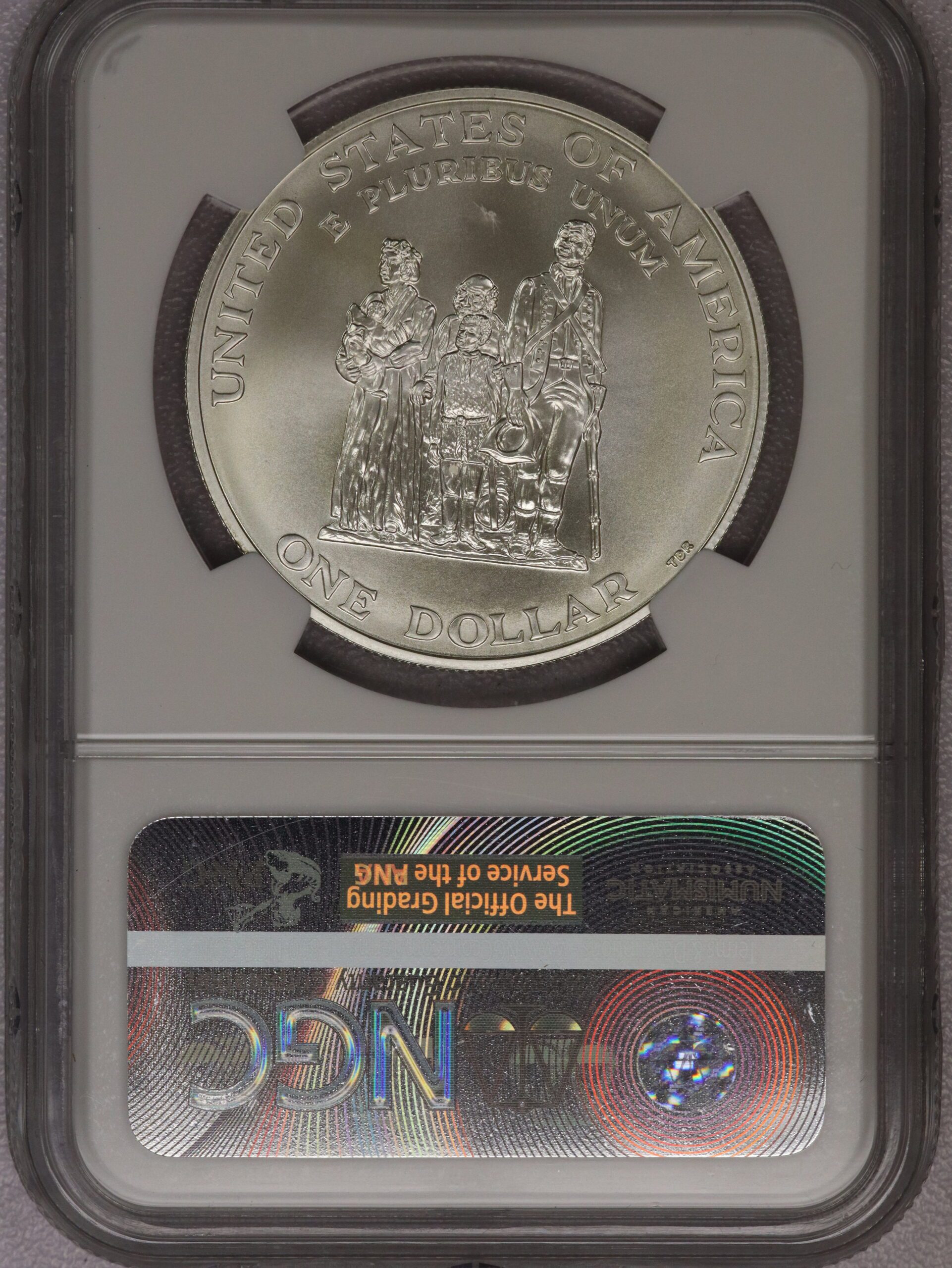 1998 S $1 Dollar 90% Silver Black Patriots MS70 NGC - Image 3