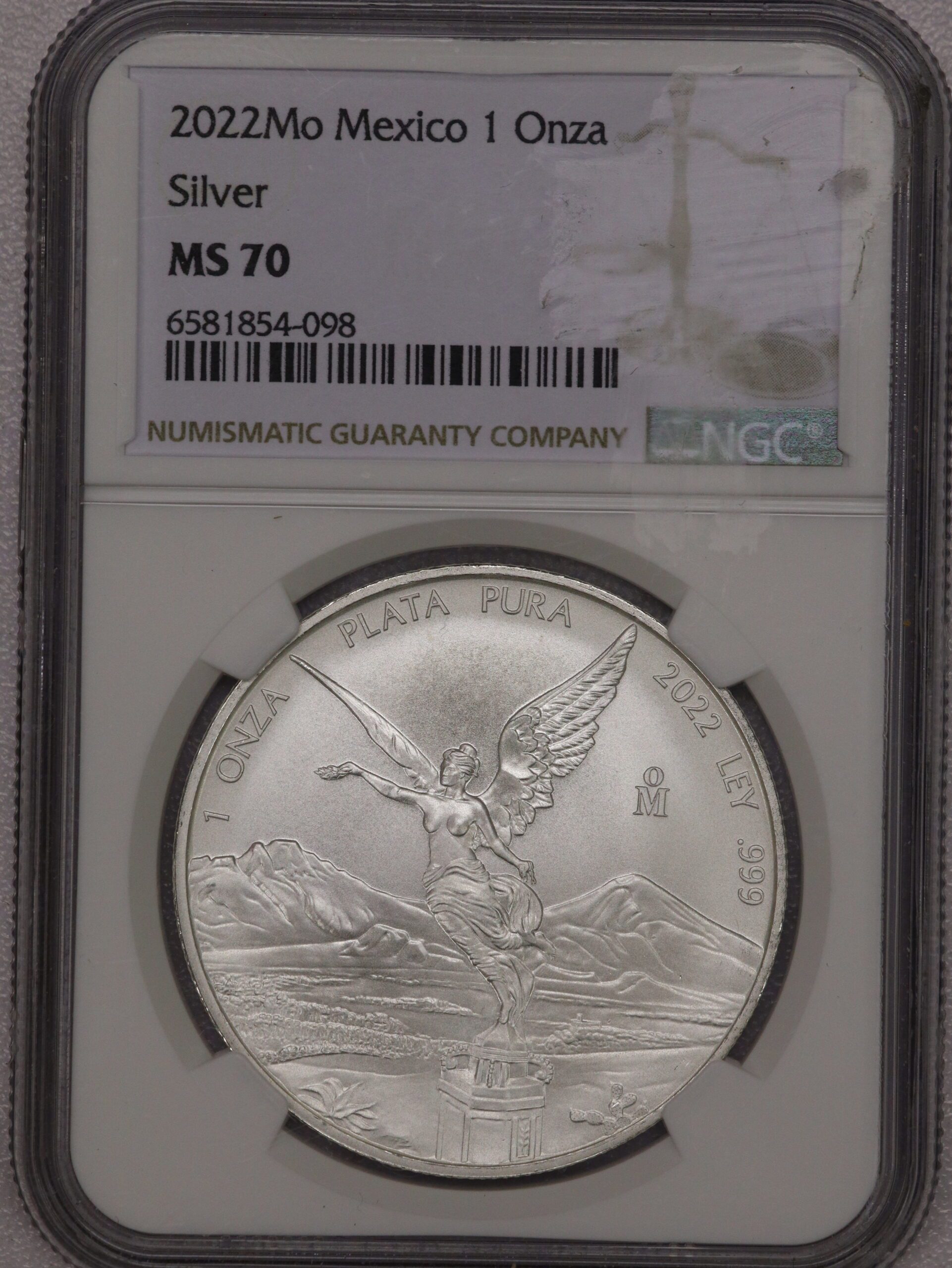 2022 Mexico 1 Onza Silver NGC MS70 – Portsmouth Coin & Currency Co