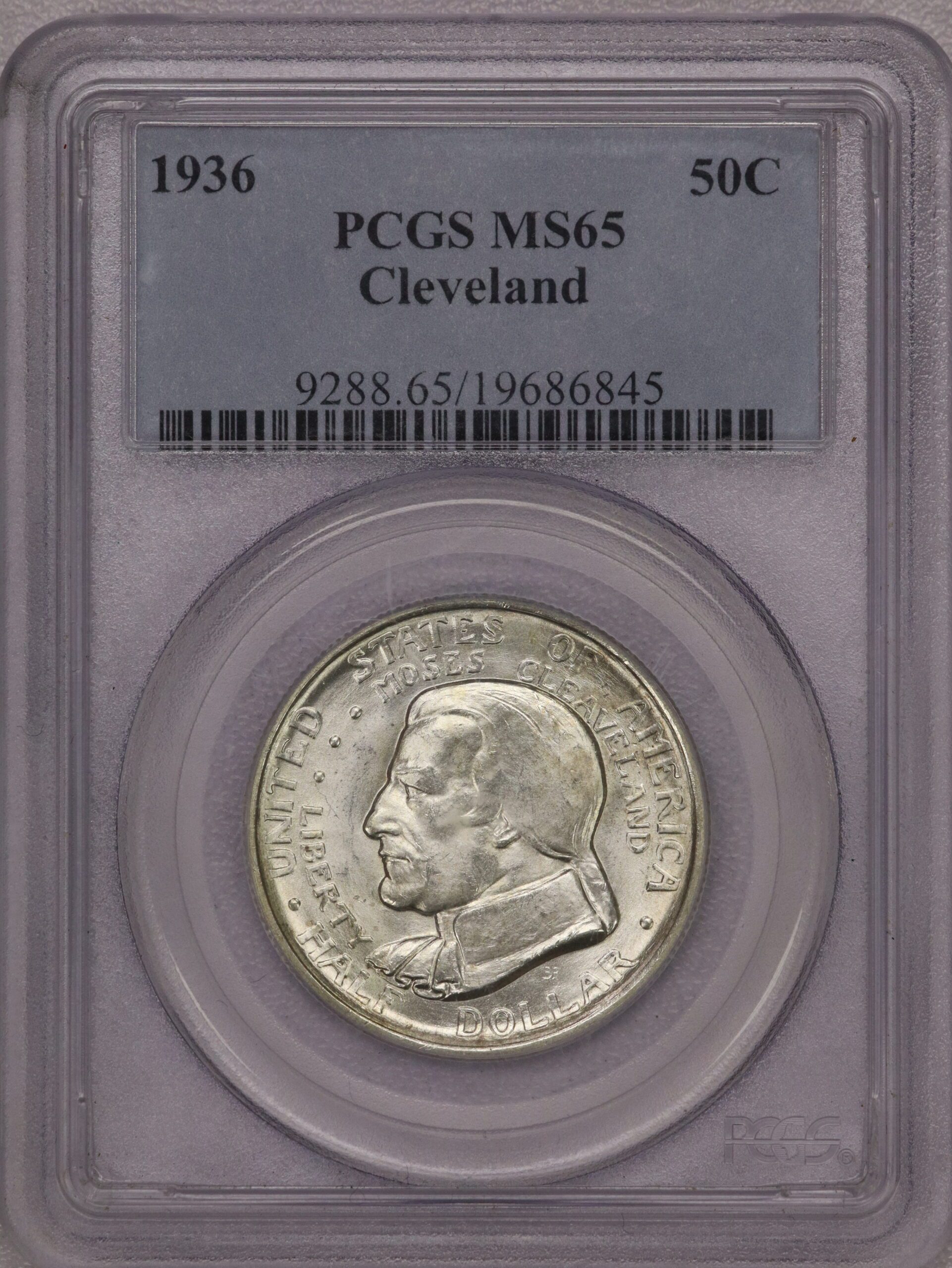 1936 Commemorative Cleveland PCGS MS65