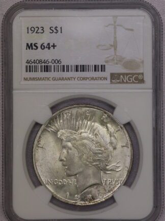 1923 Peace Dollar NGC MS64+