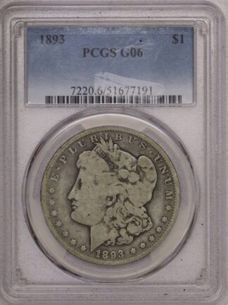 1893 Morgan Dollar G6 NGC