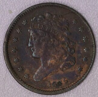 1835 Classic Head Half Cent Old Cleaning