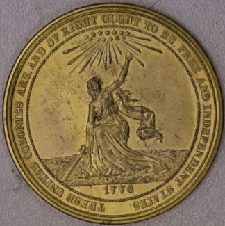 1876 United States Centennial Exposition Medal Bronze So Called Dollar HK-21