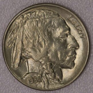 1934 Buffalo Nickel AU Slider