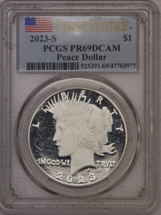 2023-S Peace Dollar PCGS First Strike PF69 DCAM