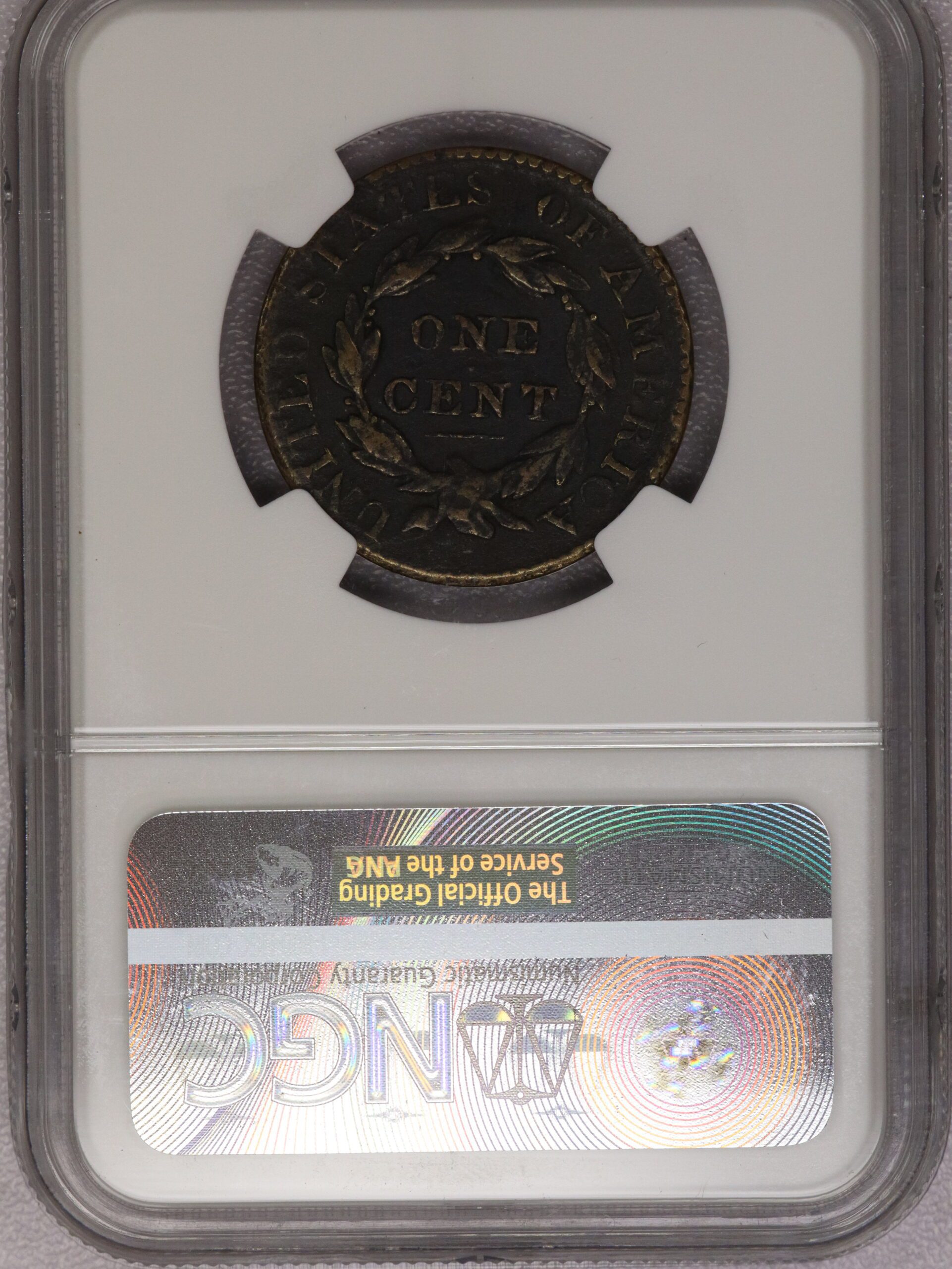 Auction-1826 Large Cent NGC VF Details Environmentally Damaged - Image 2