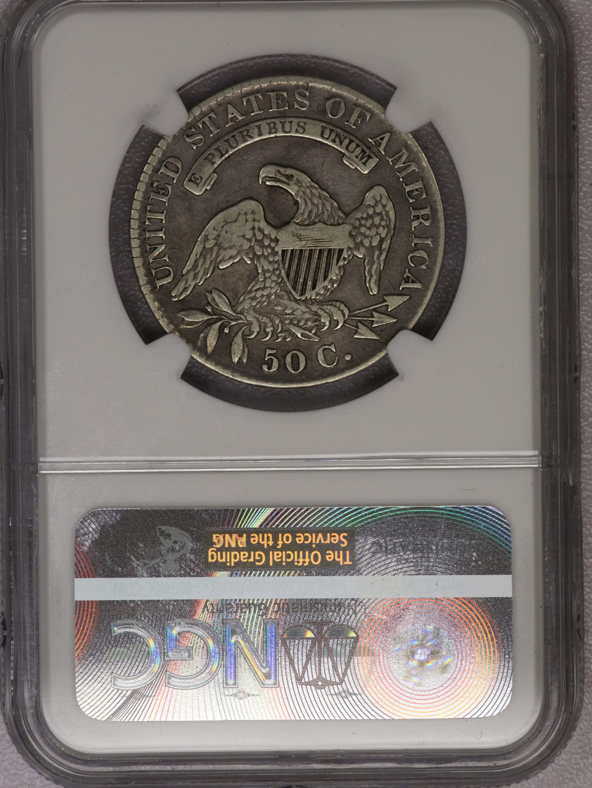 Auction-1830 Half Dollar NGC VF Details Improperly Cleaned - Image 2