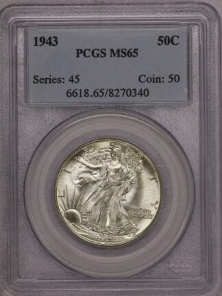 1943 Walking Liberty Half PCGS MS65
