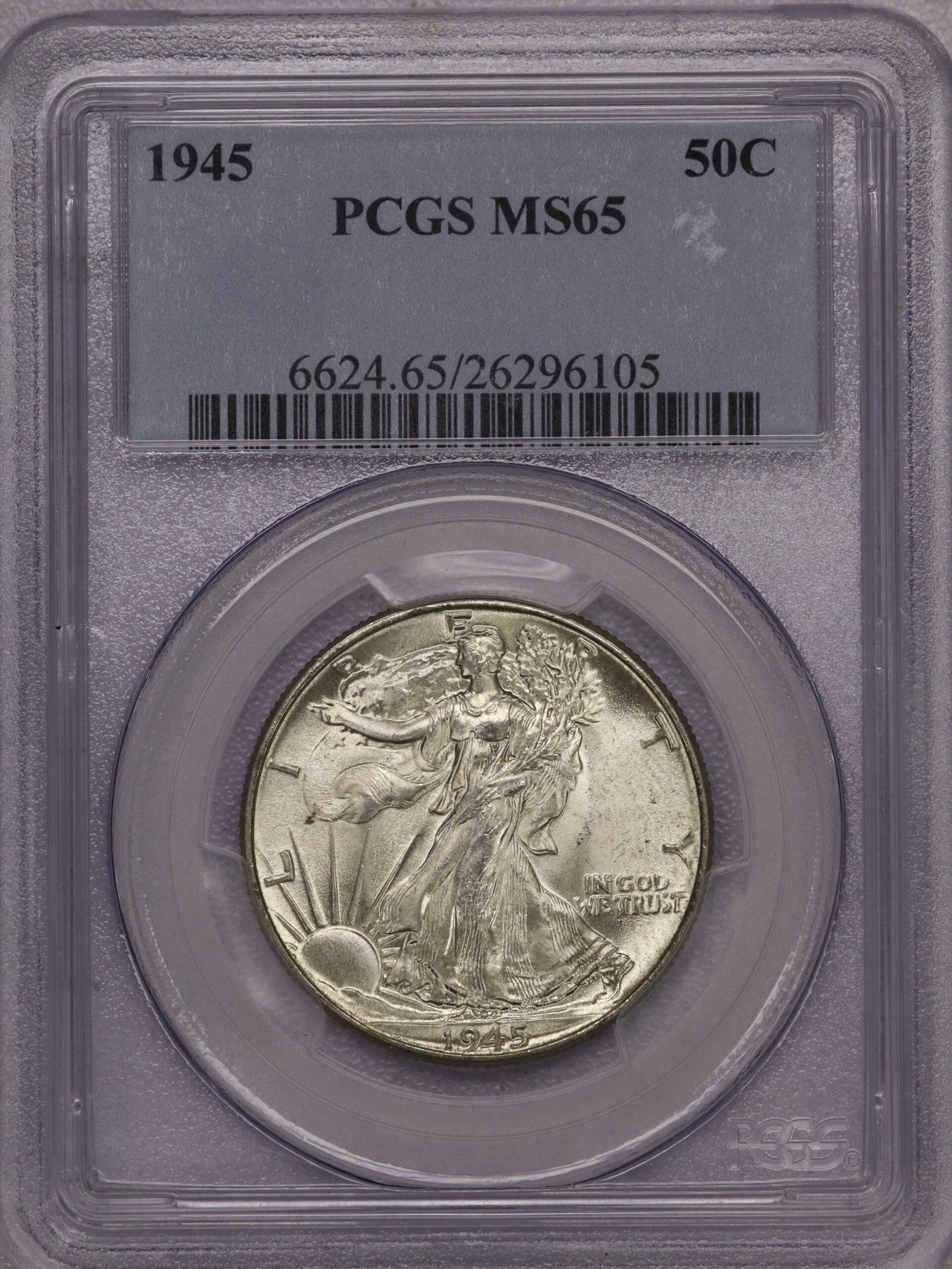 1945 Walking Liberty Half PCGS MS65 – Portsmouth Coin & Currency Co