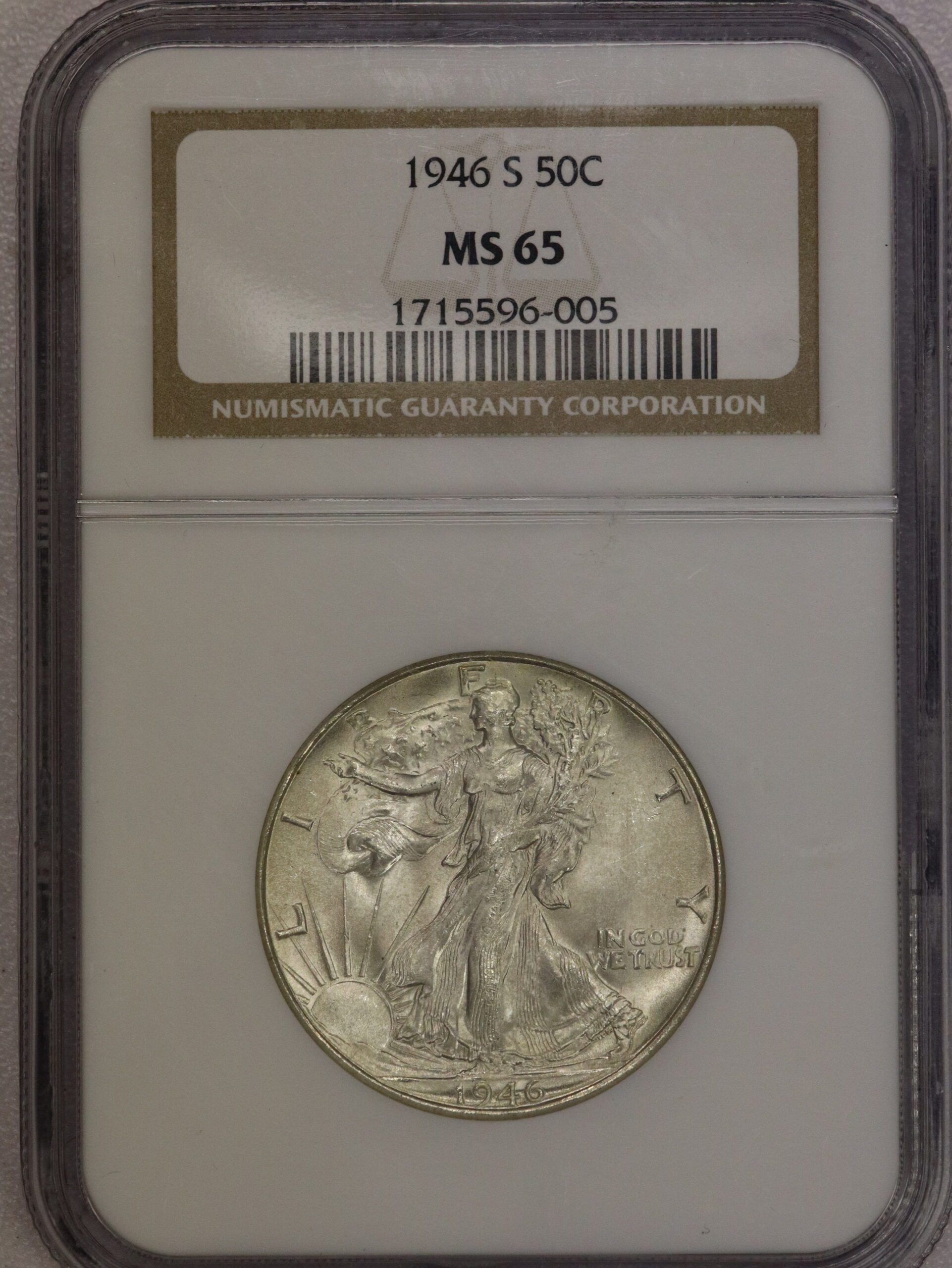 1946-S Walking Liberty Half Dollar NGC MS65 – Portsmouth Coin
