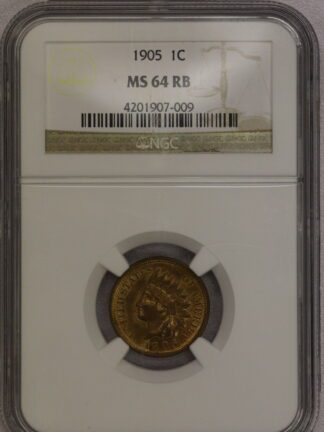 1905 Indian Cent NGC MS64 RB