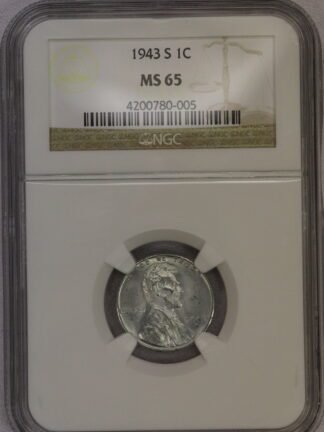 1943-S Lincoln Cent NGC MS65