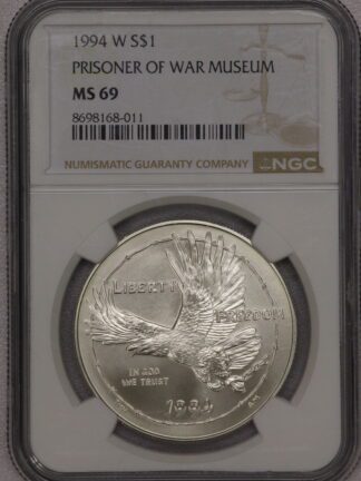 1994-W Commemorative Prisoner of War Museum NGC MS69