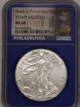 2016 P Silver Eagle NGC MS69