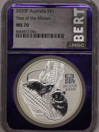 2020 Australia $1 Year of the Mouse NGC MS70