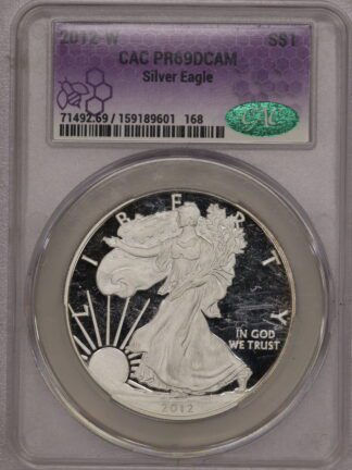 2012-W Silver Eagle Proof CAC PR69 DCAM