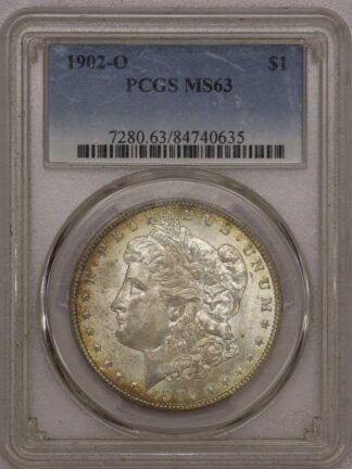 1902 O Morgan Dollar PCGS MS63 Toning