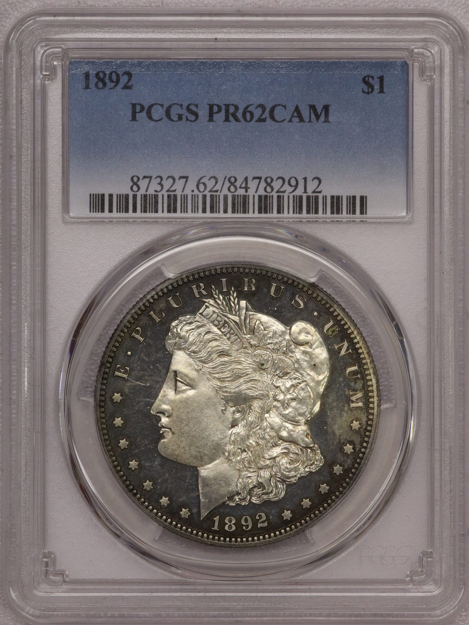 1892 Proof Morgan Dollar PR62 CAMEO PCGS - Image 4