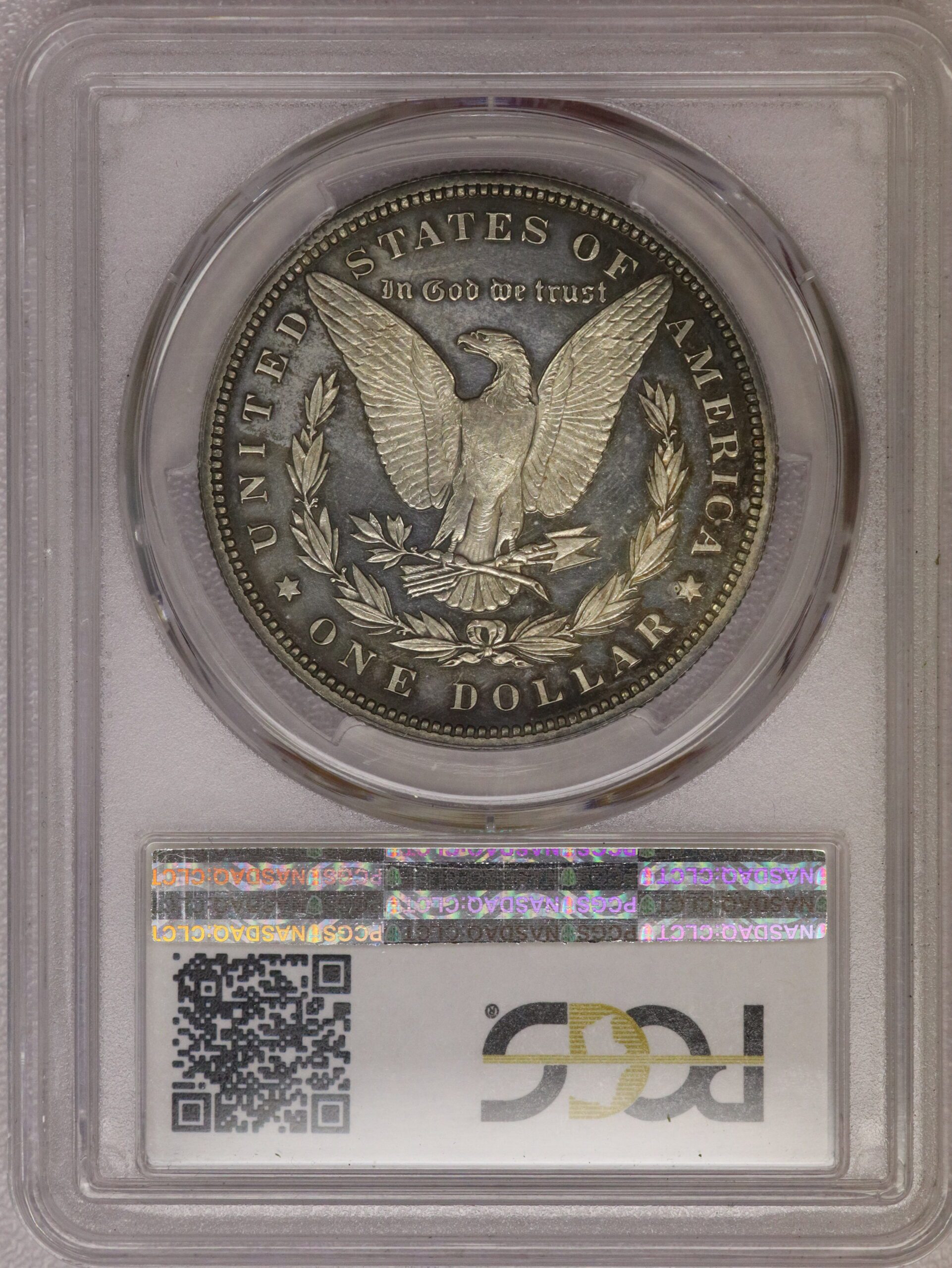 1892 Proof Morgan Dollar PR62 CAMEO PCGS - Image 2