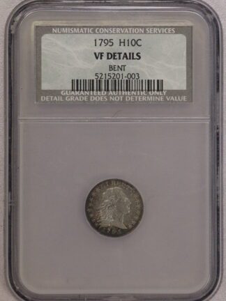 1795 Flowing Hair Half Dime Bent NCS (NGC) LM-9