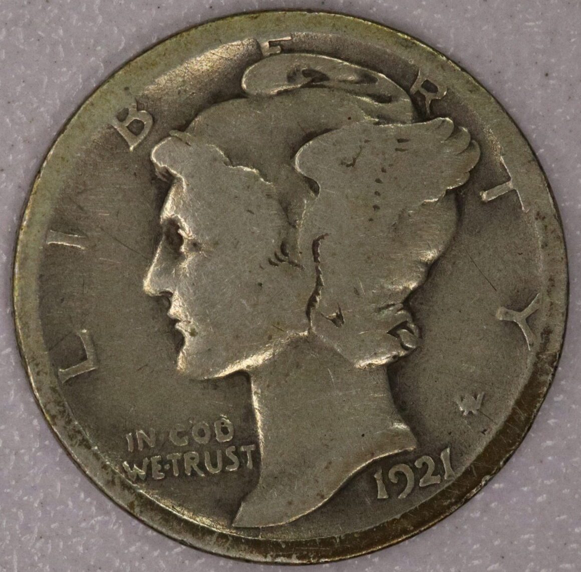 1921-D Mercury Dime Good