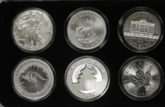 2019 National Treasures Collection Six One Troy Ounce Government Issue Silver Coins
