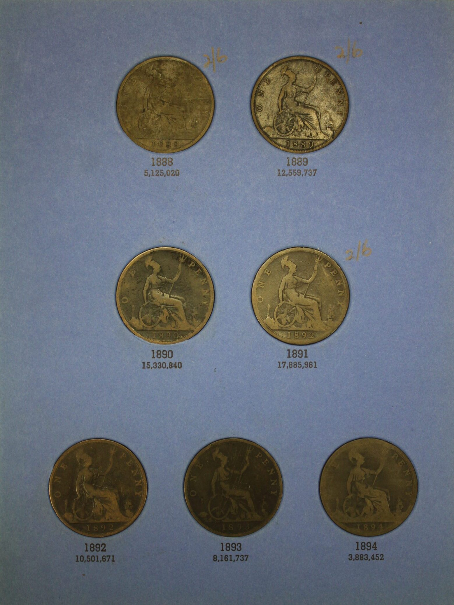 1881 to 1901 Great Britain Pennies Collection #2 Complete with 23 Pennies - Image 3