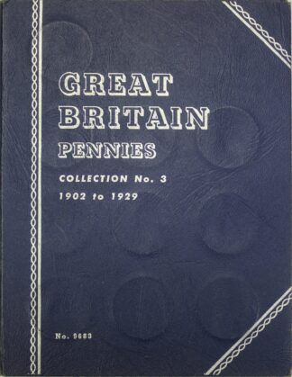1902 to 1929 Great Britain Pennies Collection #3 Complete 32 Coins in a Whitman Folder
