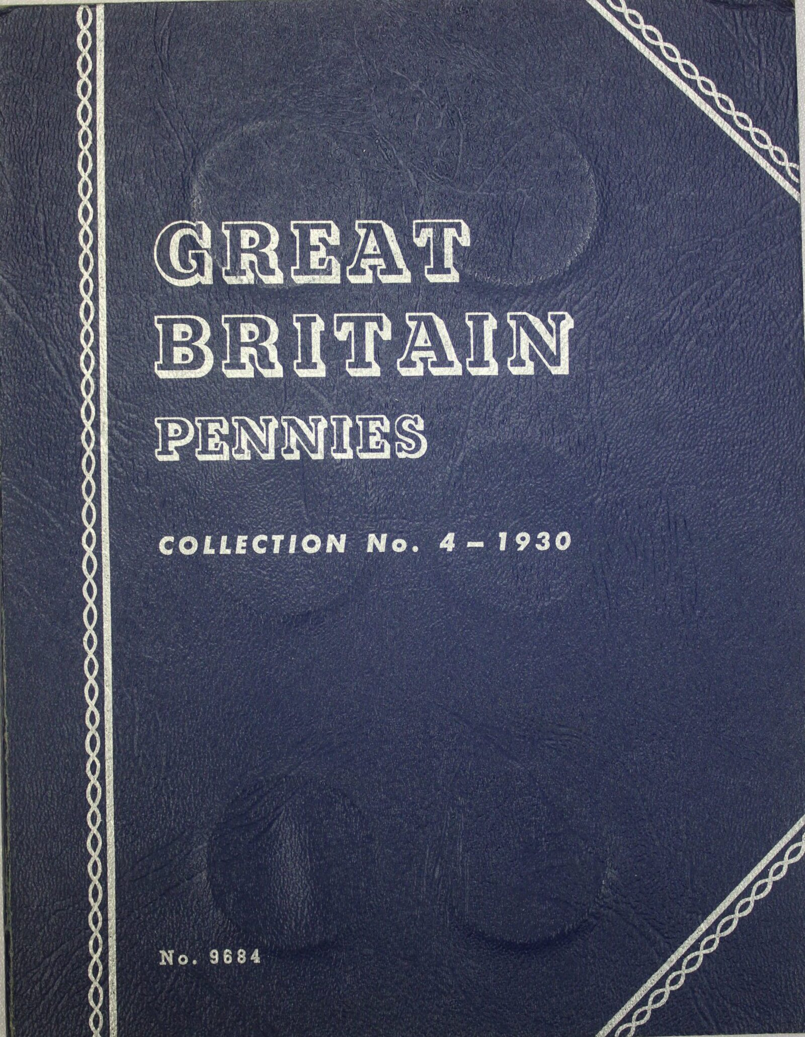 1930 to 1962 Great Britain Pennies Collection #4 Complete 24 Different Coins in a Whitman Folder