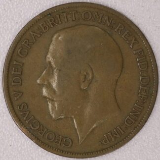 1918-KN Great Britain Large Penny Semi Key Date
